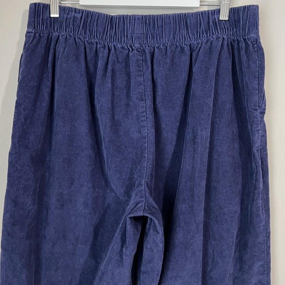 Pact Women's XL Modern Corduroy Wide Leg Pants Ink Blue Organic Cotton High Rise - Picture 7 of 11